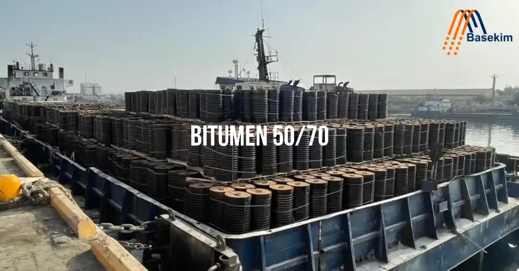 Bitumen 50/70 packed in steel drums for road construction projects