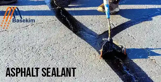 Asphalt sealant in container for road surface protection