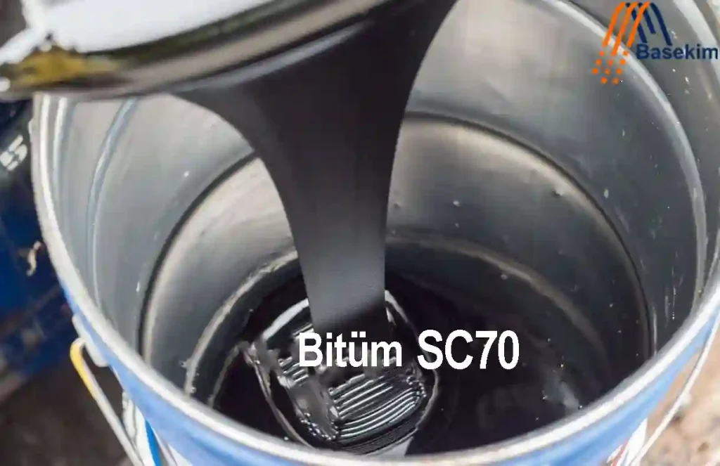 Bitüm SC70 varil dolumu – Basekim üretimi yavaş kürleşen kesik bitüm