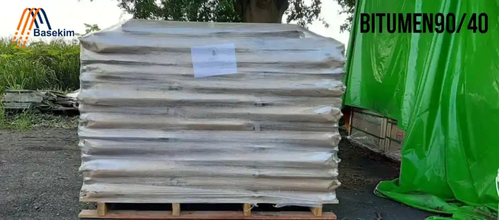 Bitumen 90/40 in packaging ready for export