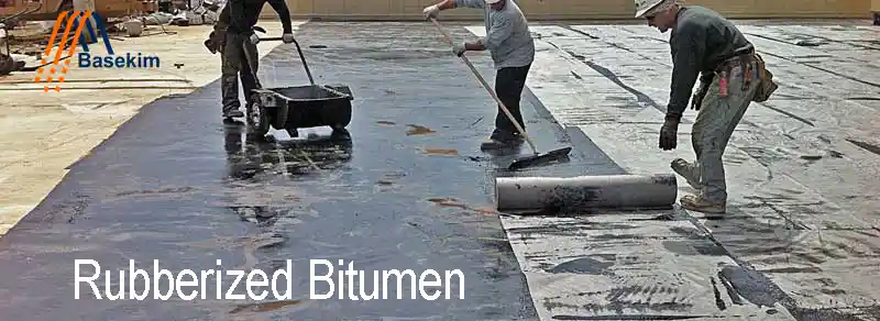 Rubberized bitumen in sealed drums ready for export from Basekim facilities