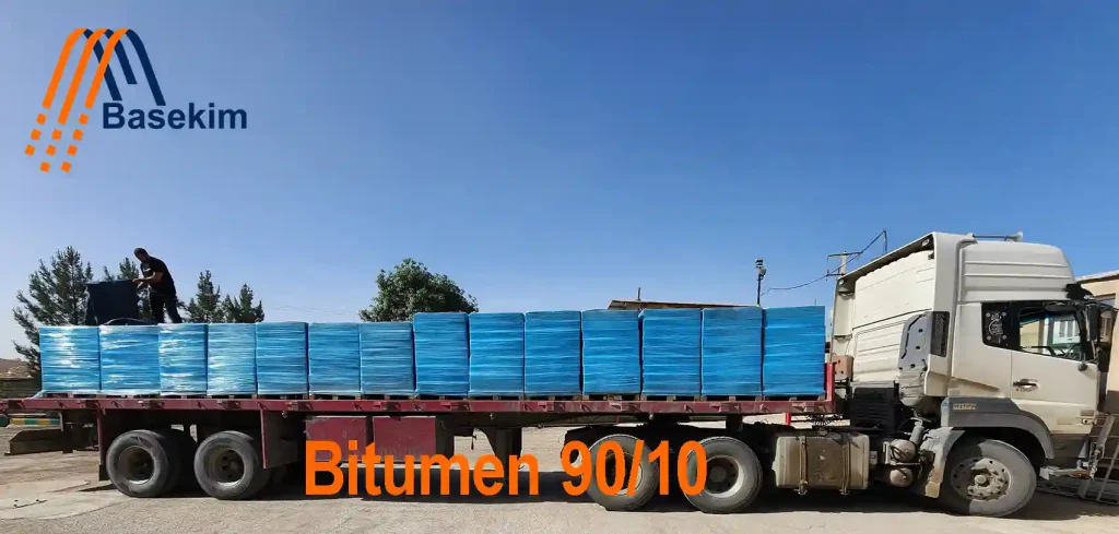 Bitumen 90/10 in packaging, ready for export