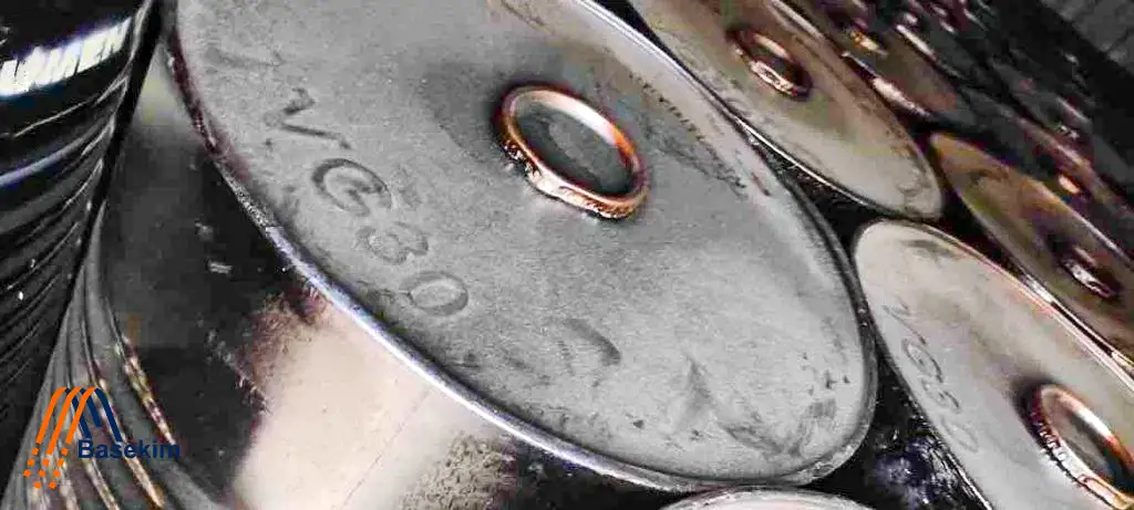 Bitumen VG30 packed in steel drum for export