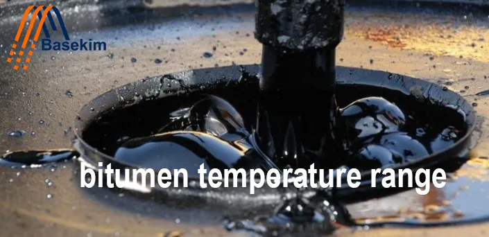 bitumen temperature range