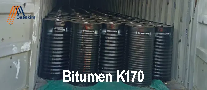 Bitumen K170 in steel drum – high-quality cutback binder for road priming by Basekim