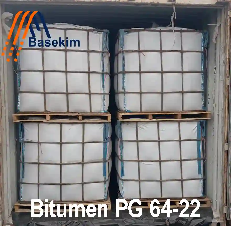 Jumbo bags filled with Bitumen PG 64-22 ready for shipment.