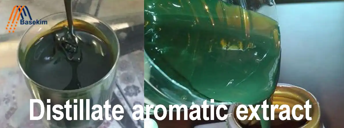 Distillate Aromatic Extract (DAE) liquid sample from Basekim supplier in UAE and Turkey
