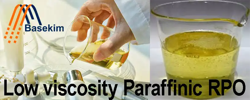 Low viscosity paraffinic RPO sample supplied by Basekim in UAE and Turkey