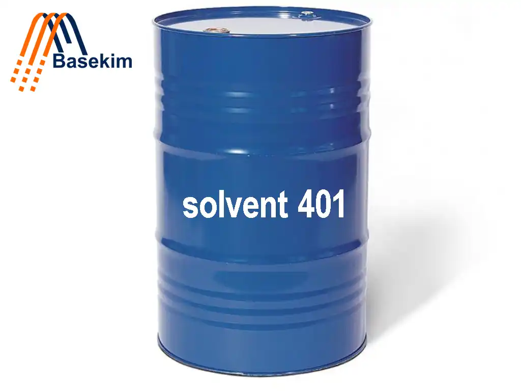 Solvent 401 in Basekim drums for industrial cleaning and thinning