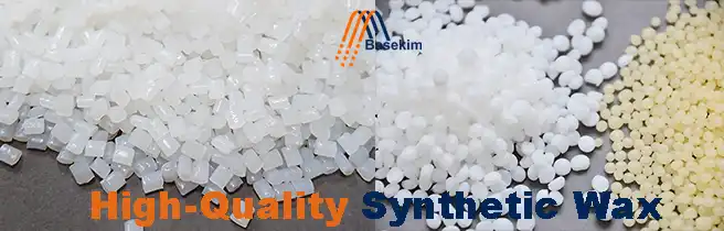 Synthetic wax granules supplied by Basekim for industrial and commercial applications
