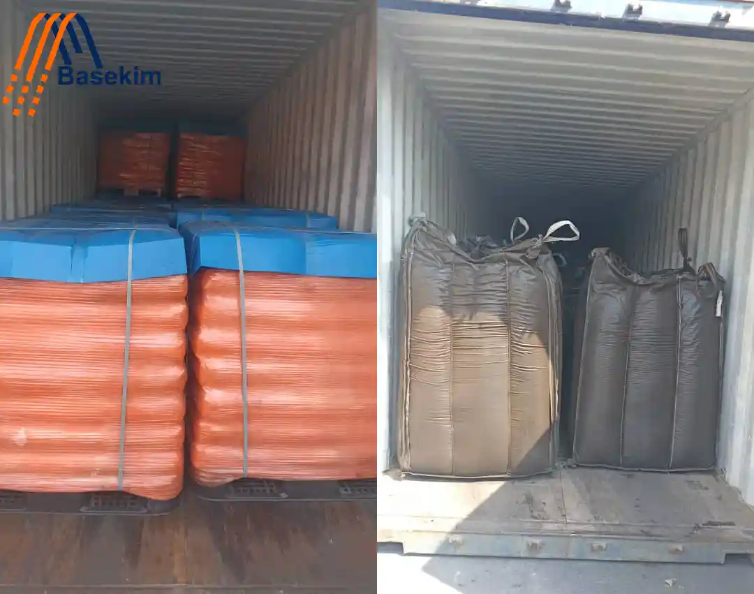 Gilsonite packaging and export shipment by Basekim – industrial-grade Gilsonite ready for global delivery.