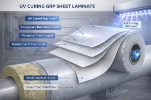 GRP Liner Roll Curing process